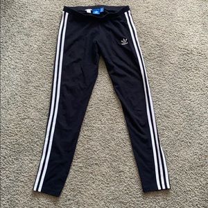 Black cotton Adidas leggings